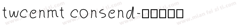 twcenmt consend字体转换